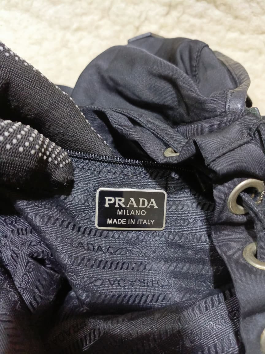 Prada Nylon Flap Backpack in Black | Pre-Loved