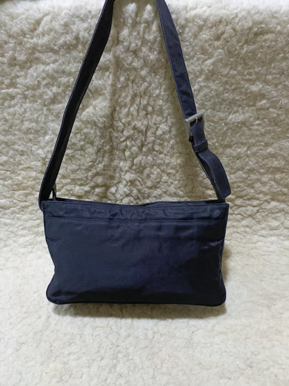 Prada Nylon Shoulder Bag in Black with Adjustable Strap | Pre-Loved