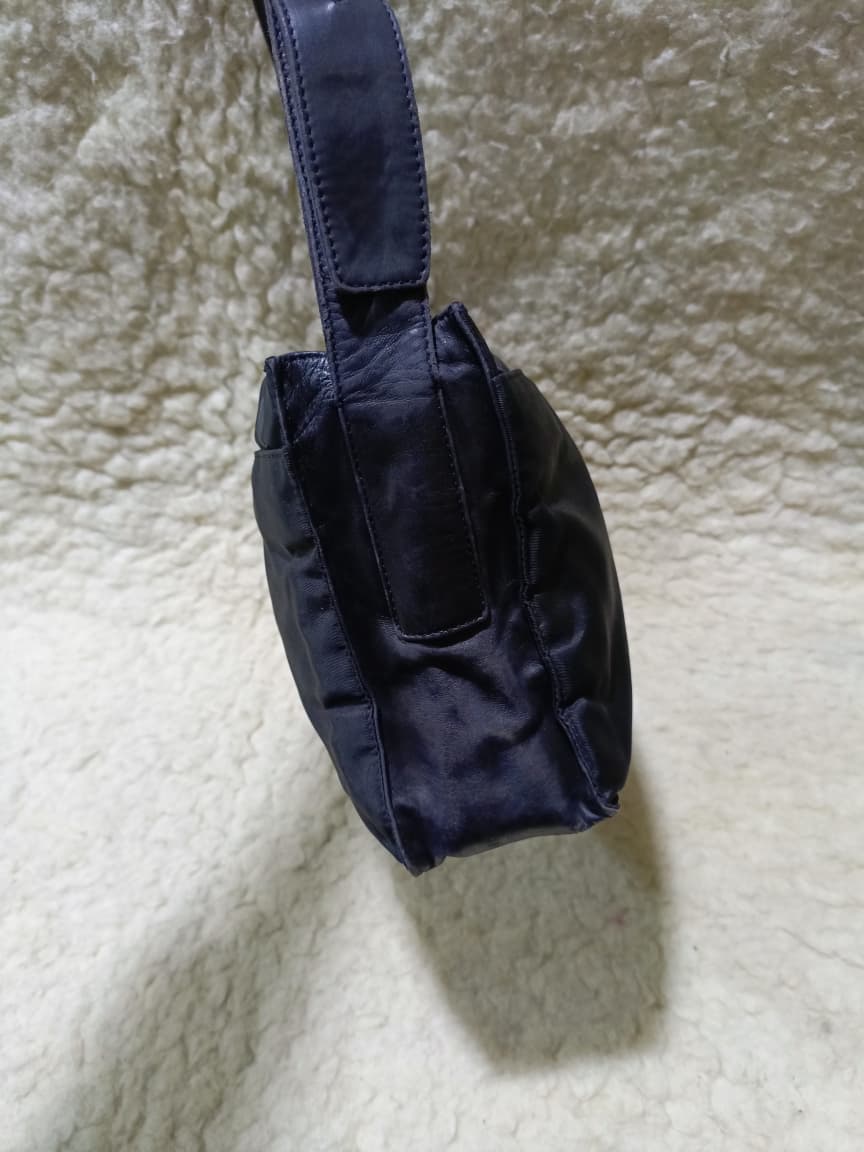 Prada Nylon Shoulder Bag in Black with Adjustable Strap | Pre-Loved