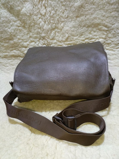 LV Taiga Leather Messenger Bag | Authentic