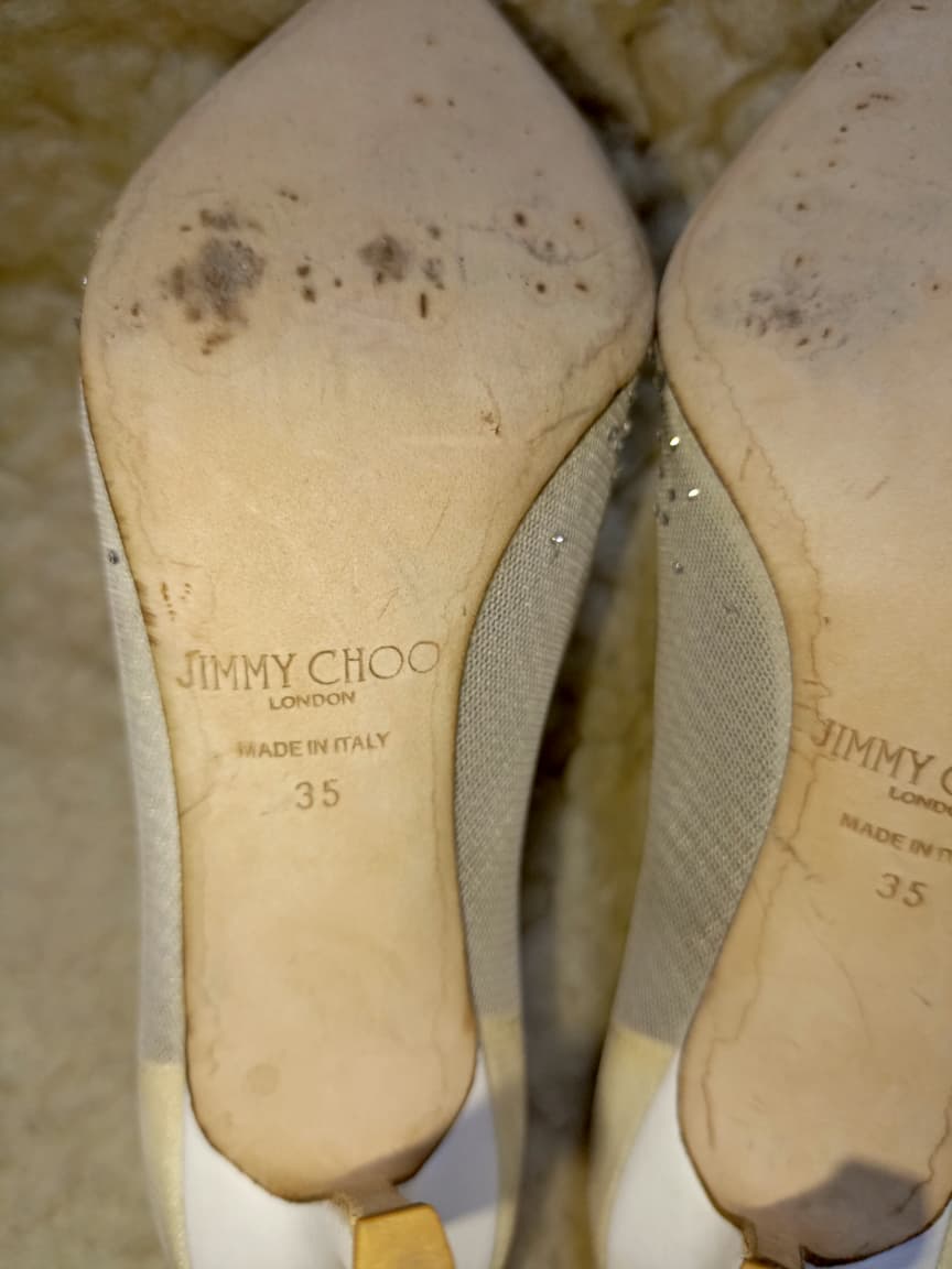 Jimmy Crystal Embellished Pointed-Toe Flats | Authentic