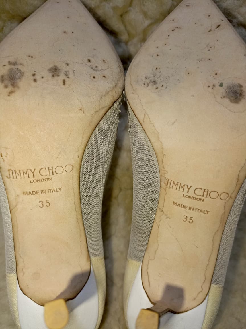 Jimmy Crystal Embellished Pointed-Toe Flats | Authentic