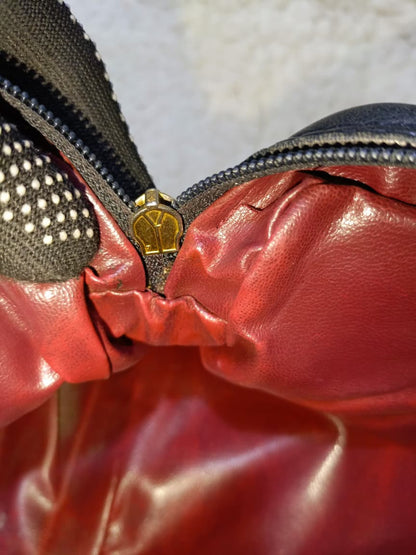 Black Quilted Lambskin Leather Crossbody Bag Gold Chain