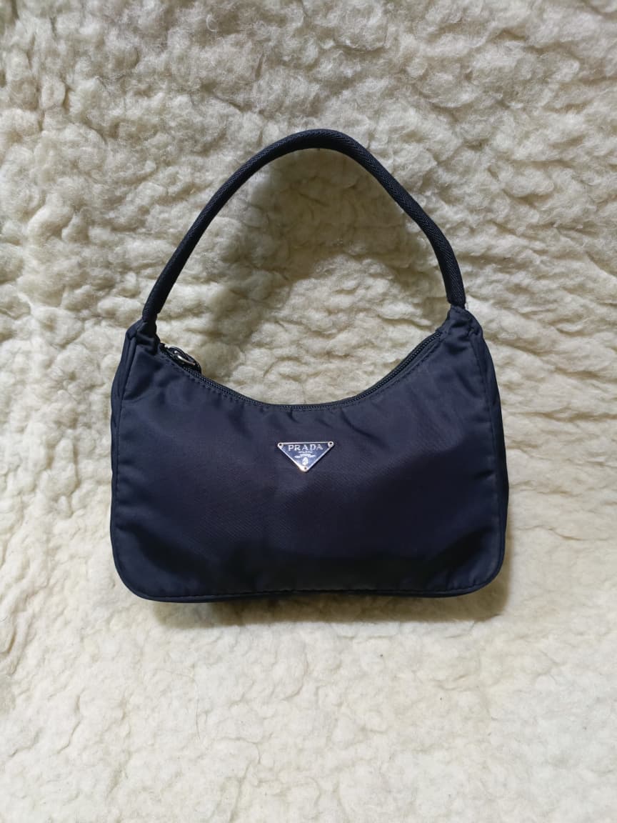 Prada Black Nylon Mini Shoulder Bag – Pre-Loved