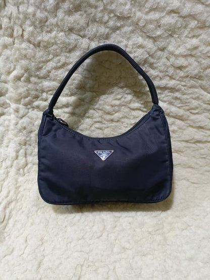 Prada Black Nylon Mini Shoulder Bag – Pre-Loved