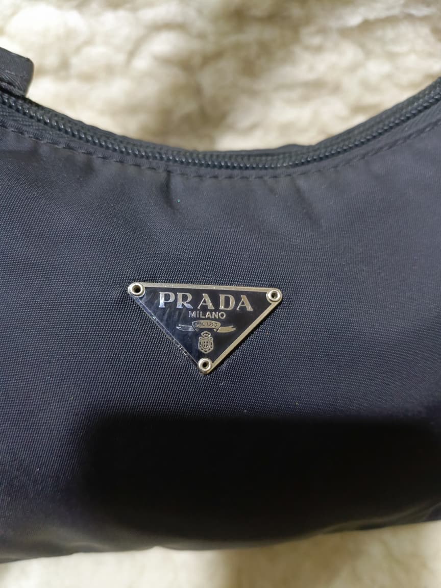Prada Black Nylon Mini Shoulder Bag – Pre-Loved