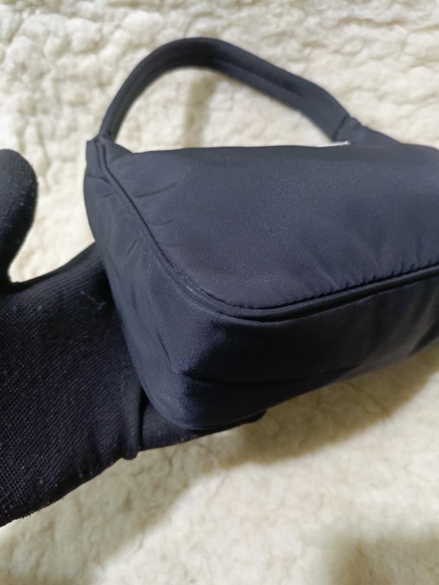 Prada Black Nylon Mini Shoulder Bag – Pre-Loved
