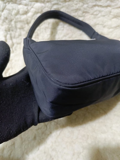 Prada Black Nylon Mini Shoulder Bag – Pre-Loved