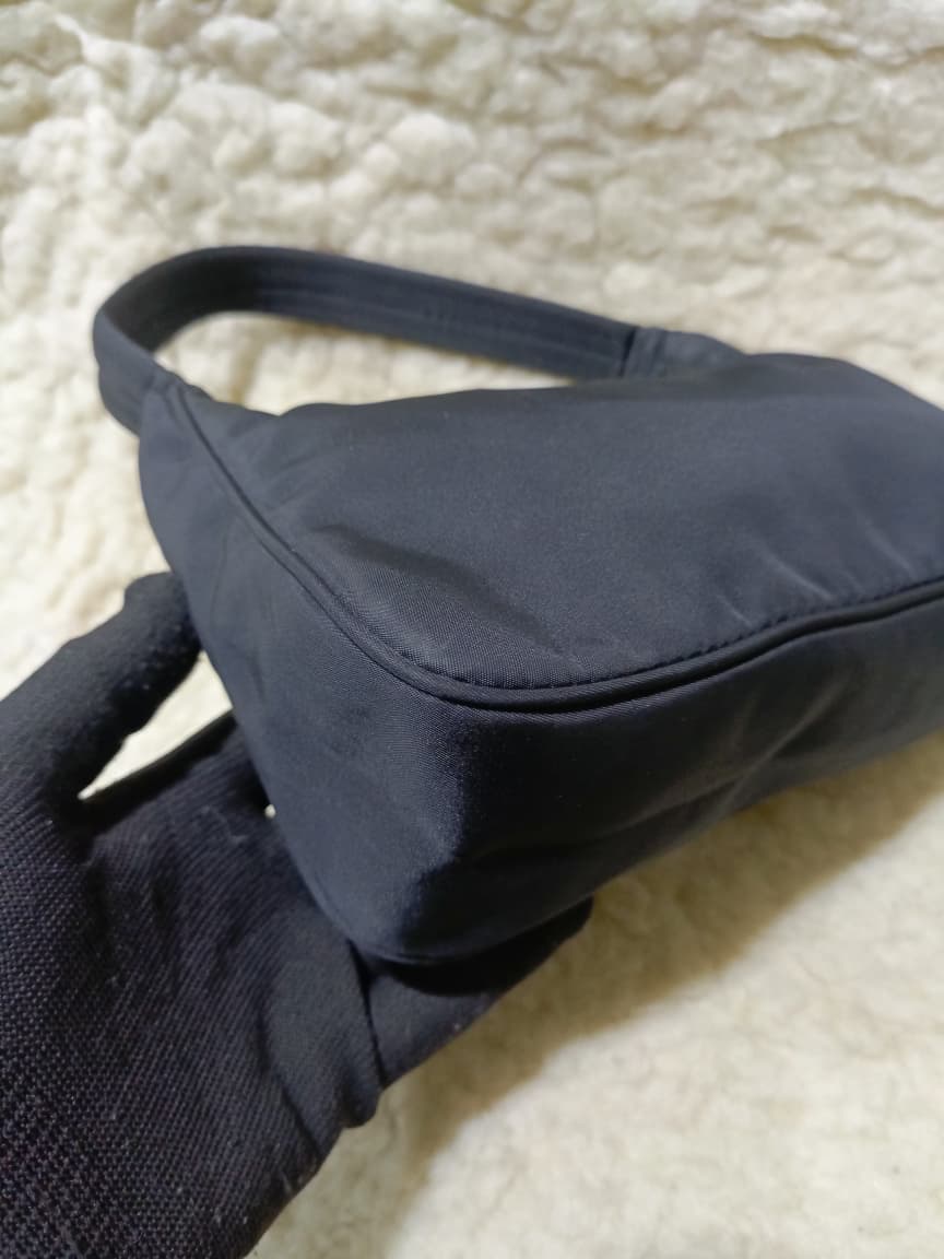 Prada Black Nylon Mini Shoulder Bag – Pre-Loved
