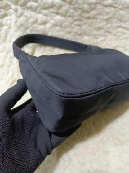 Prada Black Nylon Mini Shoulder Bag – Pre-Loved