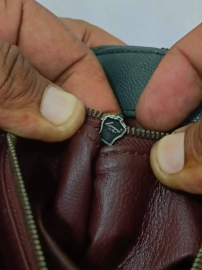 Grey Quilted Top Handle Shoulder Bag