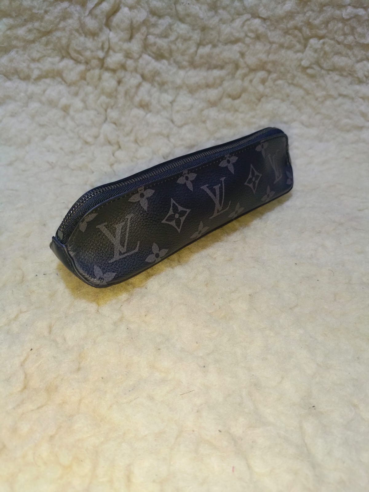 Louis Vuitton Monogram Eclipse Canvas Zip Pen & Pencil Case