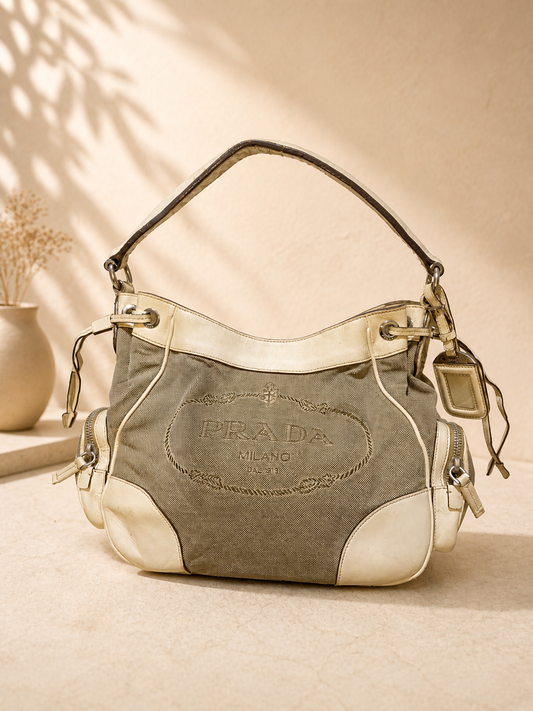 Prada Beige Shoulder Bag | Pre-Loved