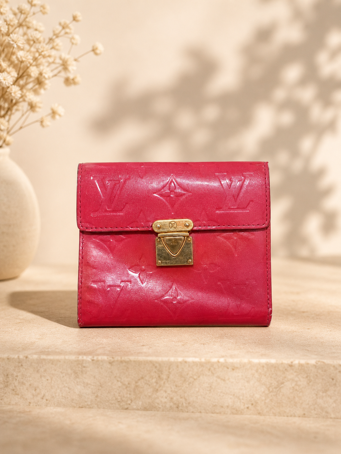 Louis Vuitton Pink Compact Wallet | Pre-Loved