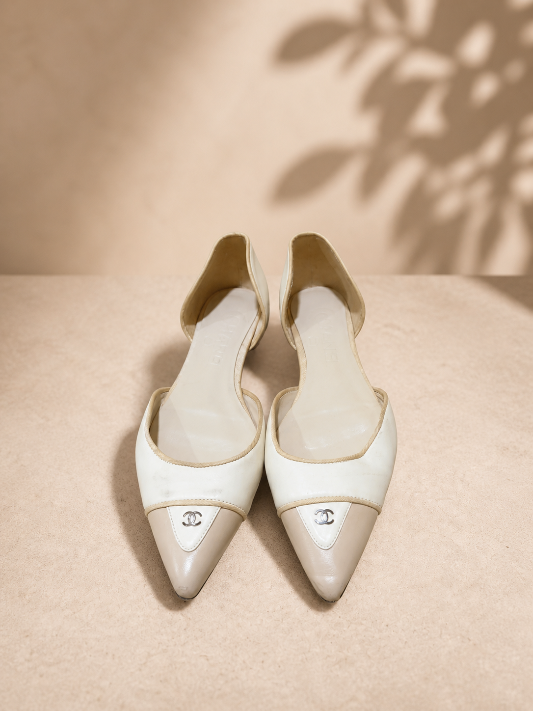 Chanel Two-Tone Flats – Size 36 | Pre-Loved