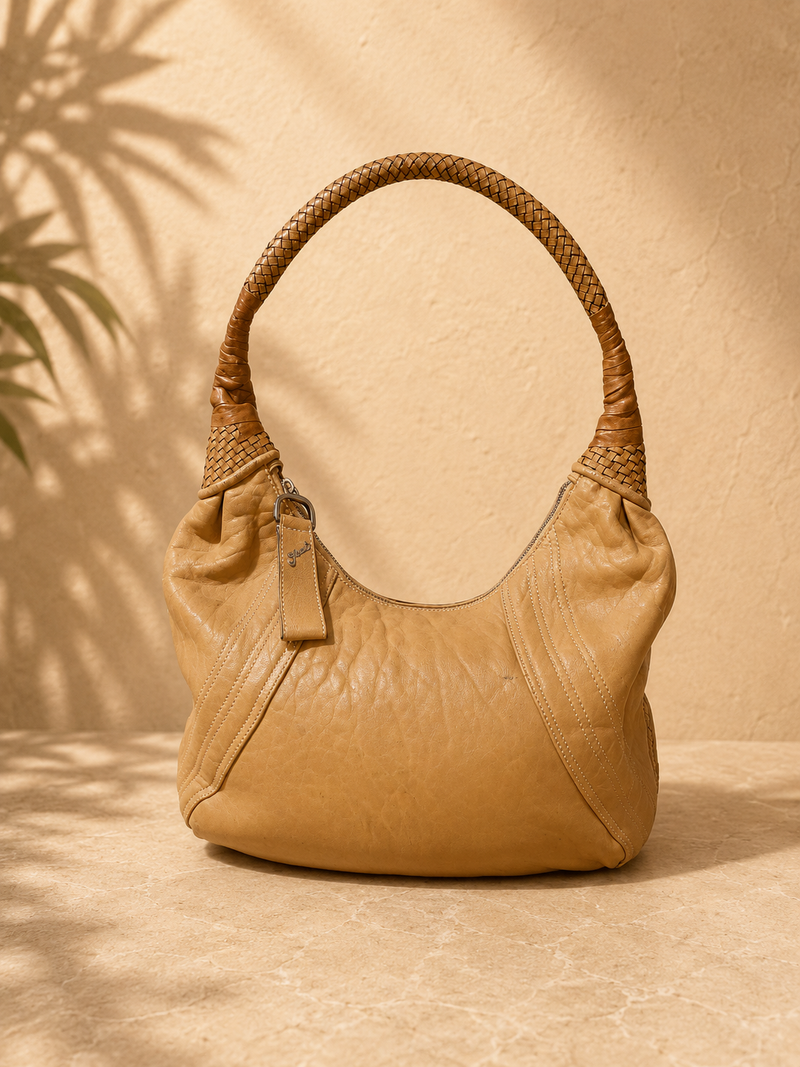 Fendi Beige Shoulder Hobo Bag | Pre-Loved