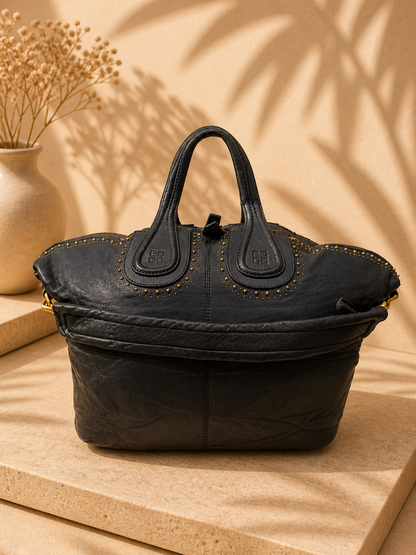Givenchy Studded Leather in Dark Navy | Pre-Loved